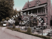 Tablet Screenshot of hoteldelourdes.be